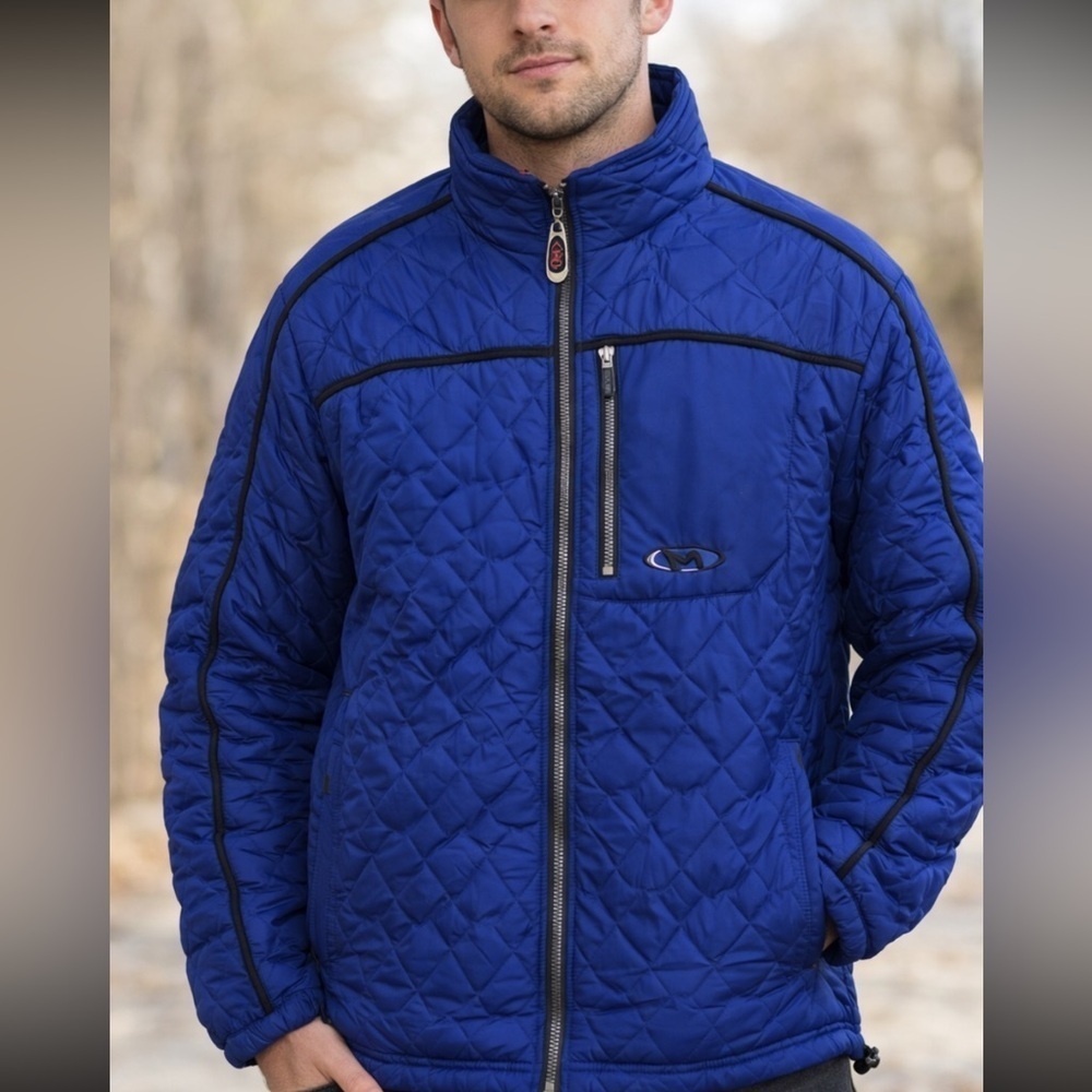 EXCELLENT CONDITION MEN’S SMALL QUILTED MARKER PUFFER COAT